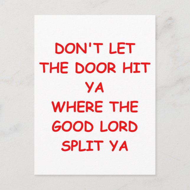 Cartão Postal adeus (Frente)