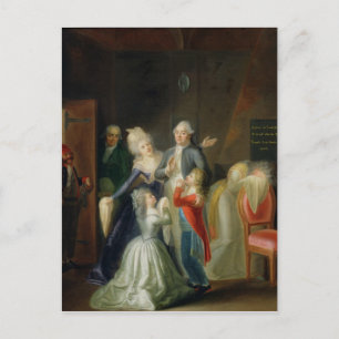 Cartão Postal Adeus a Luís XVI por sua família