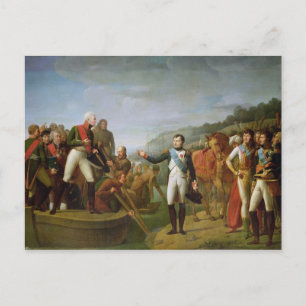 Cartão Postal Adeus a Napoleão I e Alexandre I