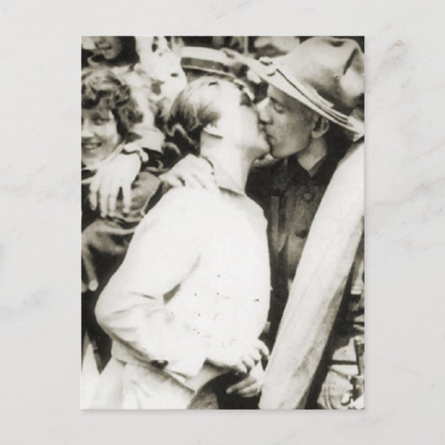 Cartão Postal Adeus beijo de 1915 (Frente)