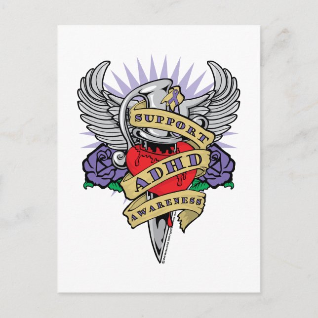 Cartão Postal AdHD Dagger (Frente)