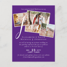 Cartão Postal Adiamento de Casamento Alteração da Recepção de Da