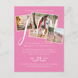 Cartão Postal Adiamento de Casamento Alteração da Recepção de Da