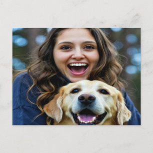 Cartão Postal Adicionar Foto Personalizada do Labrador Retriever
