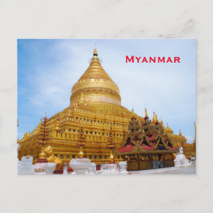 Cartão Postal Adicionar Turismo de Viagens Antigas de Mianmar