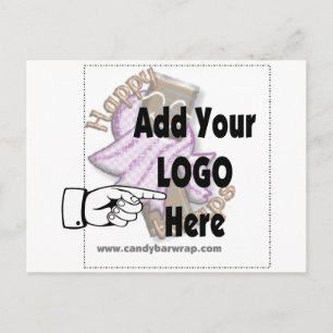 Cartão Postal Adicione o LOGOTIPO da sua empresa como presentes