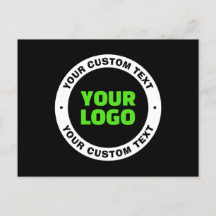 Cartão Postal Adicione o logotipo da sua própria empresa ou o De