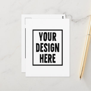 Cartão Postal Adicione seu design aqui