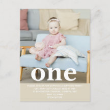 Adicione sua própria foto Um Primeiro Aniversário