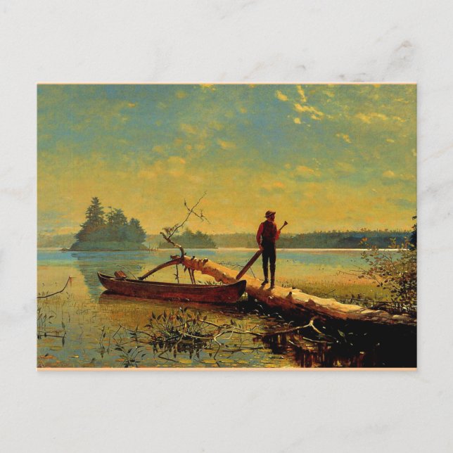 Cartão Postal Adirondack Lake (Frente)