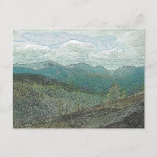Cartão Postal Adirondack Mountain Peaks Panorama