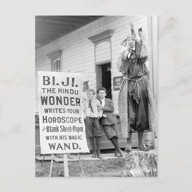 Cartão Postal Adivinha no Condado Feira, 1910 (Frente)