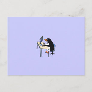 Cartão Postal administrador de sistema do penguin tux