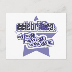 Cartão Postal Adoção de celebridade