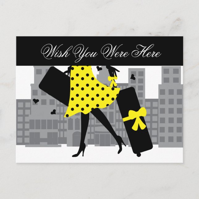 Cartão Postal Adora a Viagem (Frente)