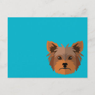Cartão Postal Adorable Cartoon Yorkshire Terrier, Yorkie