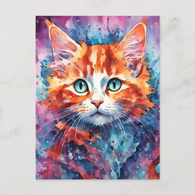 Cartão Postal Adorable Kitten (Frente)