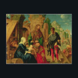 Cartão Postal Adoração do Magi, 1504<br><div class="desc">Adoração do Magi,  1504 | por Albrecht Durer ou Duerer | Art Location: Galleria degli Uffizi,  Florence,  Itália | Artista alemão | Número de recolha de imagens: XJL9627</div>