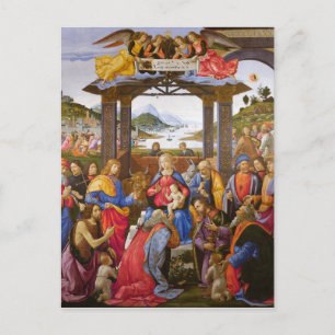 Cartão Postal Adoração do Magi Ospedale degli Innocenti