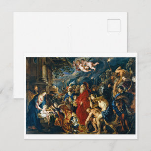 Cartão Postal Adoração dos Magos Peter Paul Rubens