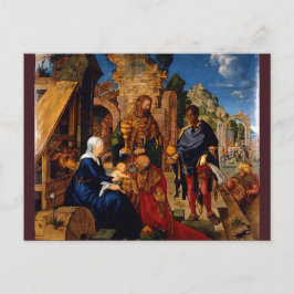 Cartão Postal Adoração dos Magos por Albrecht Dürer