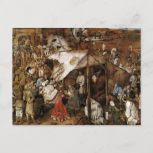 Cartão Postal Adoração dos Reis por Bruegel, o Elder Postca