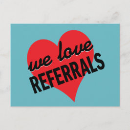 Cartão Postal Adoramos referências de coração