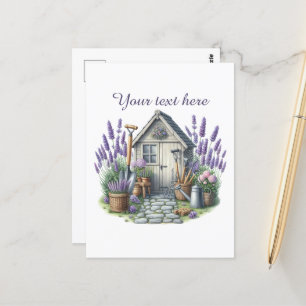 Cartão Postal Adoráveis amantes de jardinagem personalizáveis