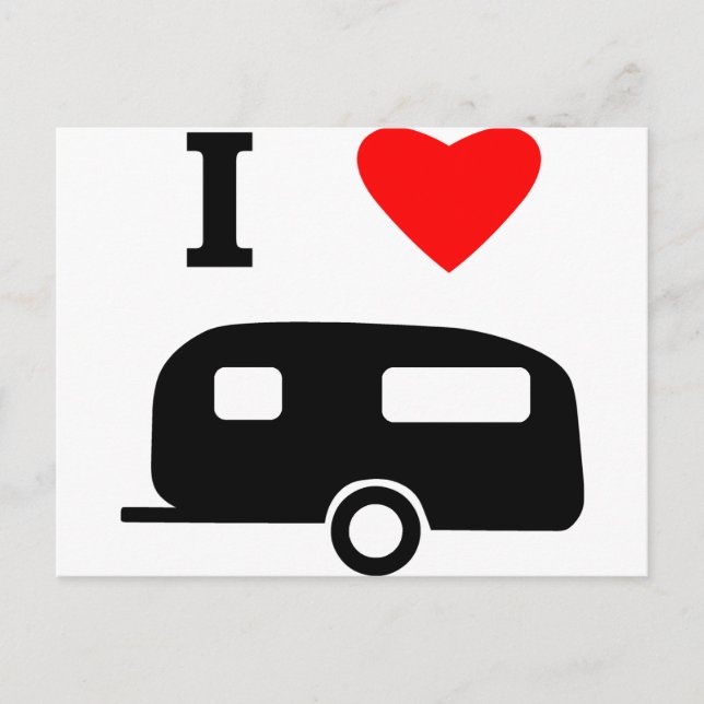 Cartão Postal Adoro acampar (Frente)