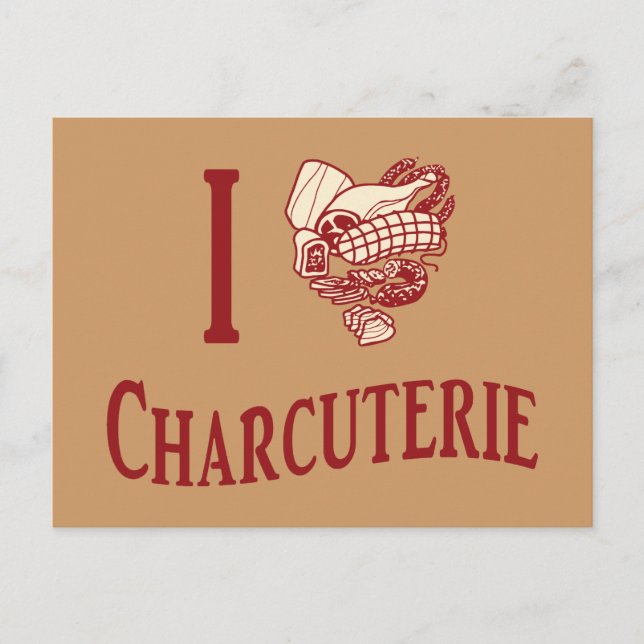 Cartão Postal Adoro Charcuterie (Frente)