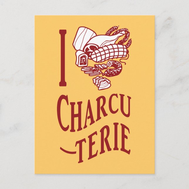 Cartão Postal Adoro Charcuterie (Frente)