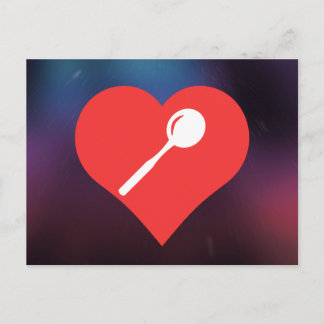 Cartão Postal Adoro Colheres De Chá