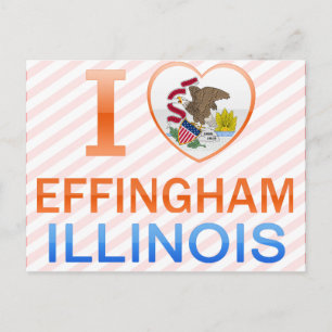 Cartão Postal Adoro Effingham, IL