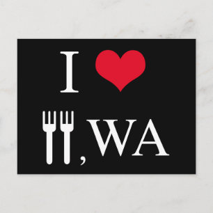 Cartão Postal Adoro Forks, WA