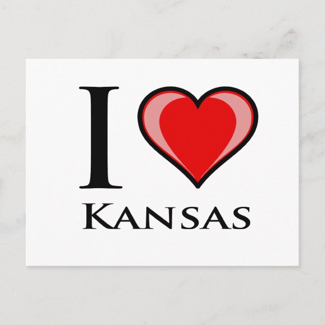 Cartão Postal Adoro Kansas (Frente)