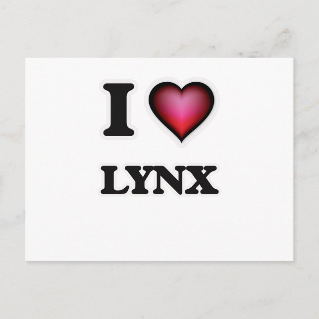 Cartão Postal Adoro Lynx (Frente)