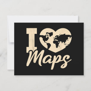 Cartão Postal Adoro Mapas, Geografia