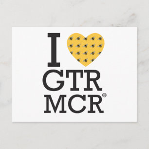 Cartão Postal Adoro o Grande Manchester / Eu amo o GTR MCR
