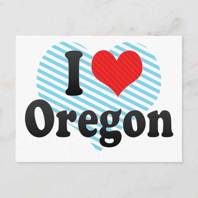 Cartão Postal Adoro Oregon (Frente)