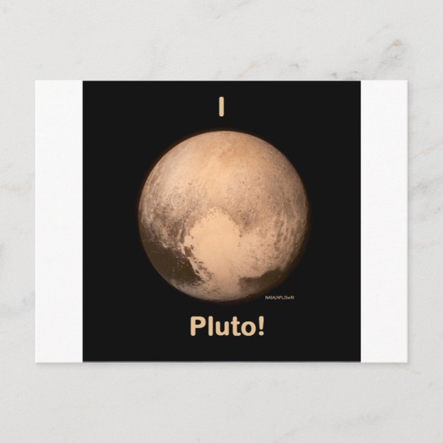 Cartão Postal Adoro Plutão! (Frente)