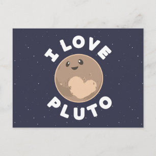 Cartão Postal Adoro Plutão
