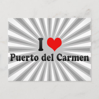 Cartão Postal Adoro Puerto del Carmen, Espanha