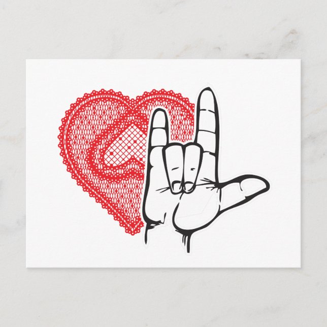 Cartão Postal Adoro que assine (Frente)