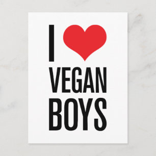 Cartão Postal Adoro Vegan Boys