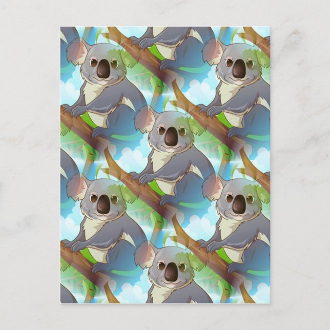 Cartão Postal Adote um Koala! (Frente)