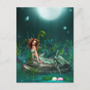 Cartão Postal Adventurine Mermaid