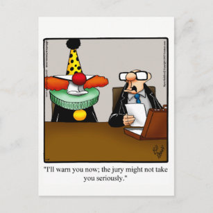 Cartão Postal Advogado Engraçado Humor Postcard Specticks