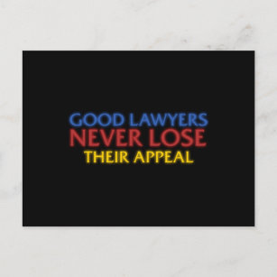 Cartão Postal Advogado Funny Bom Advogados Nunca Perder Recurso