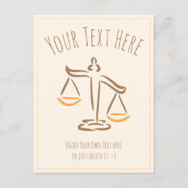 Cartão Postal Advogado | Procurador | Juíza | Empresa de Direito