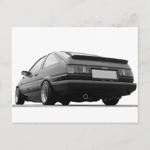 Cartão Postal AE86 Preto e Branco
